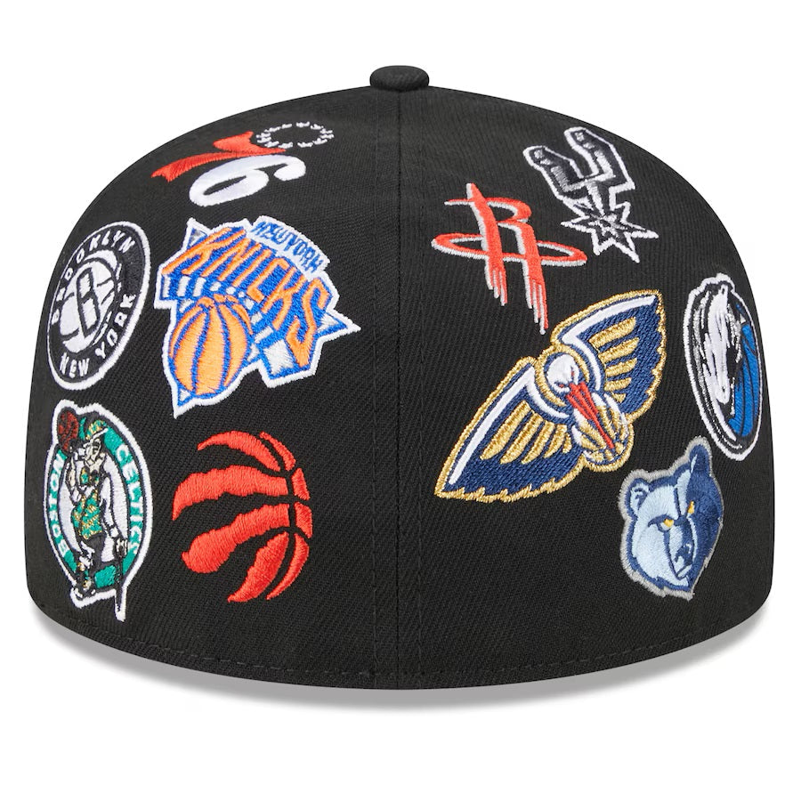2024 All Star Game NBA New Era Men's Black 59Fifty All Over Fitted Hat