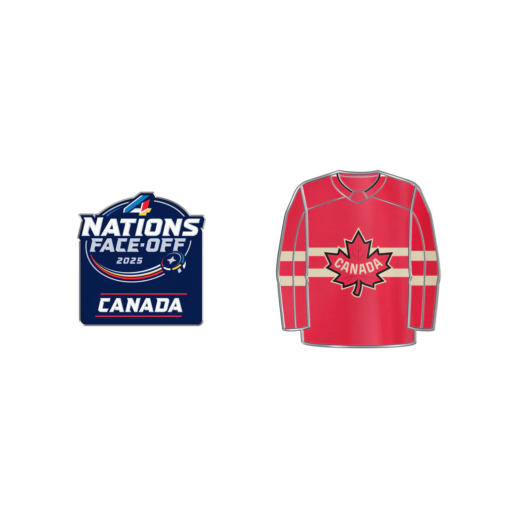 Canada 4 Nations Face-off NHL TSV - Coffret de 2 écussons de collection