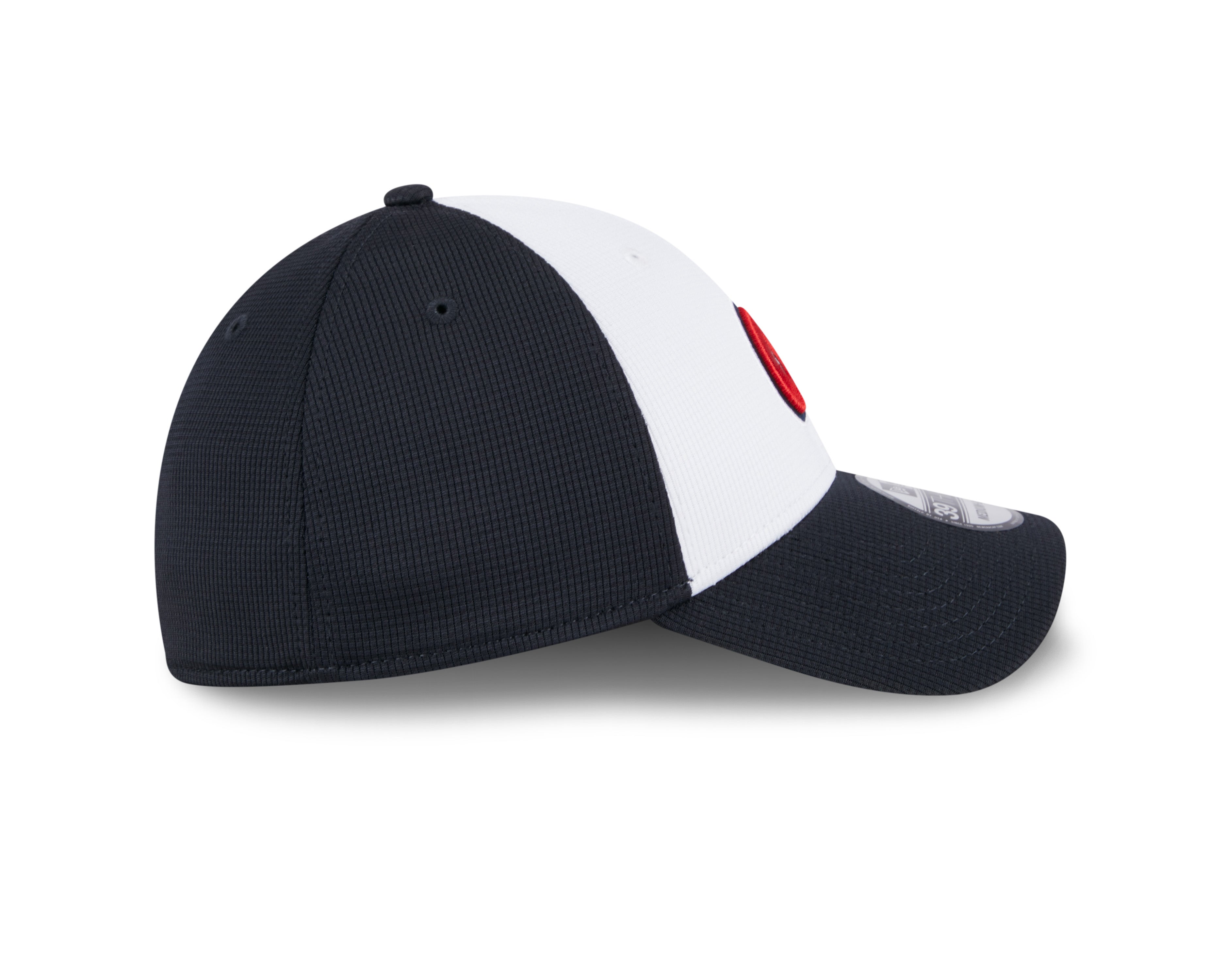 Casquette extensible d'entraînement au bâton 39Thirty 2024 MLB New Era pour homme des Braves d'Atlanta, blanche/bleu roi