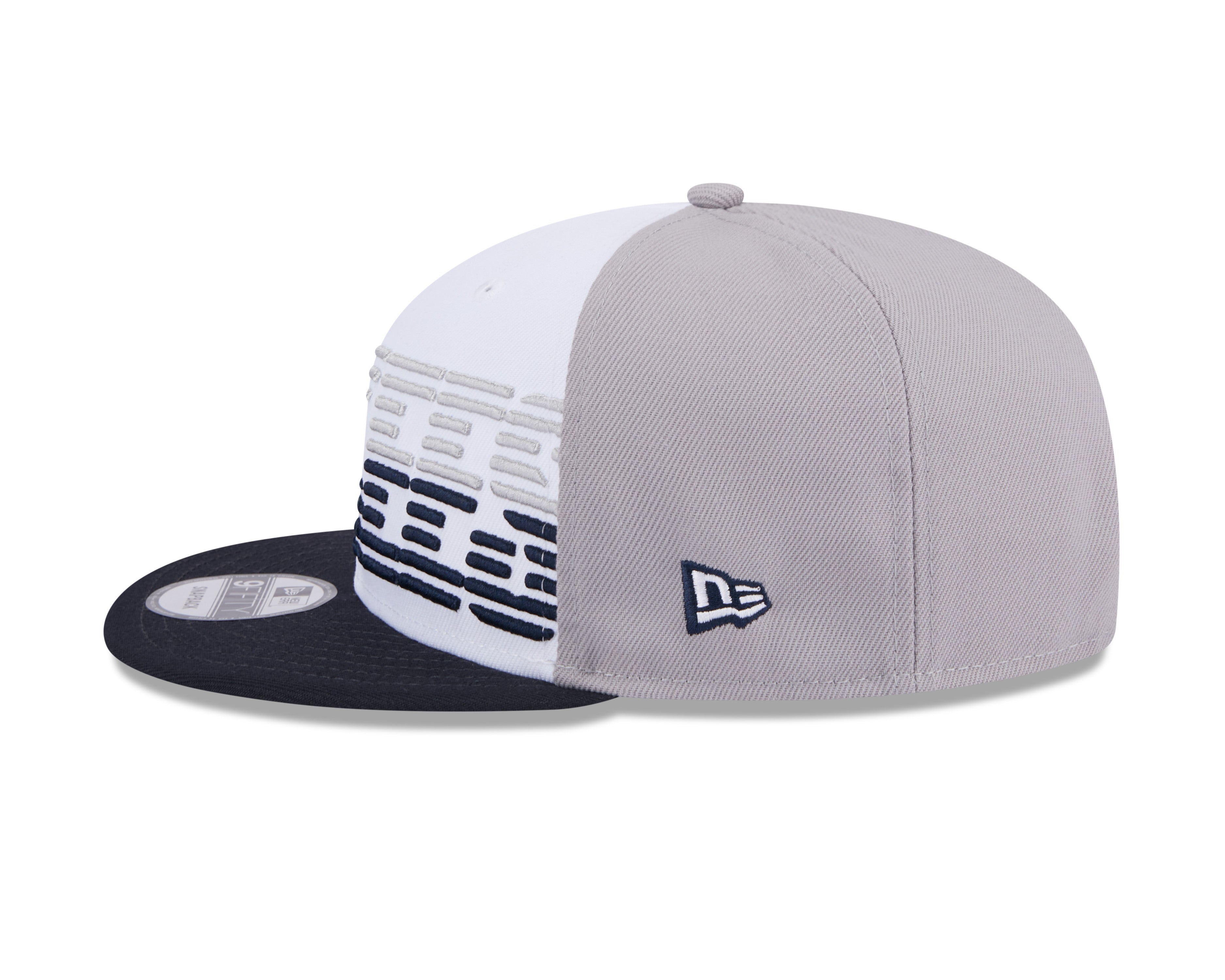 Casquette snapback New Era 9Fifty Throwback pour homme MLB New York Yankees Blanc/bleu marine