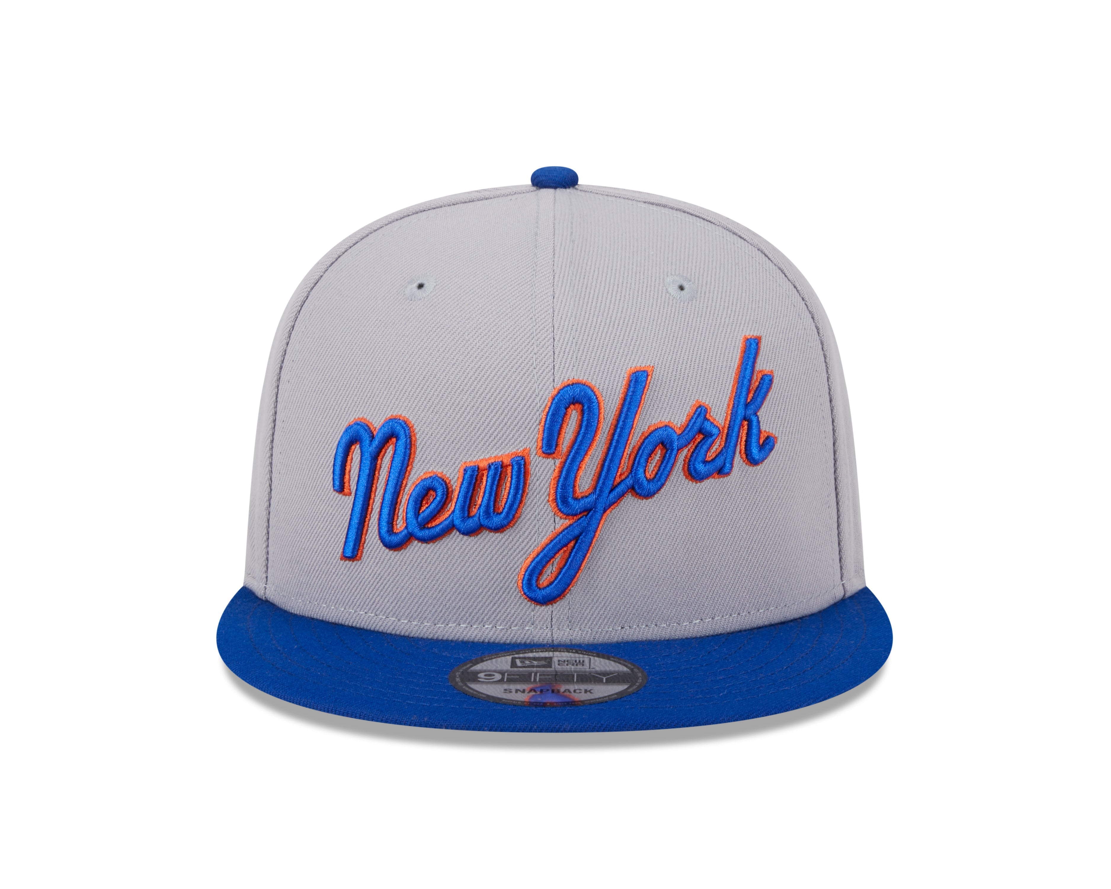 New York Mets MLB New Era Men's Grey/Royal Blue 9Fifty 2025 Batting Practice Snapback