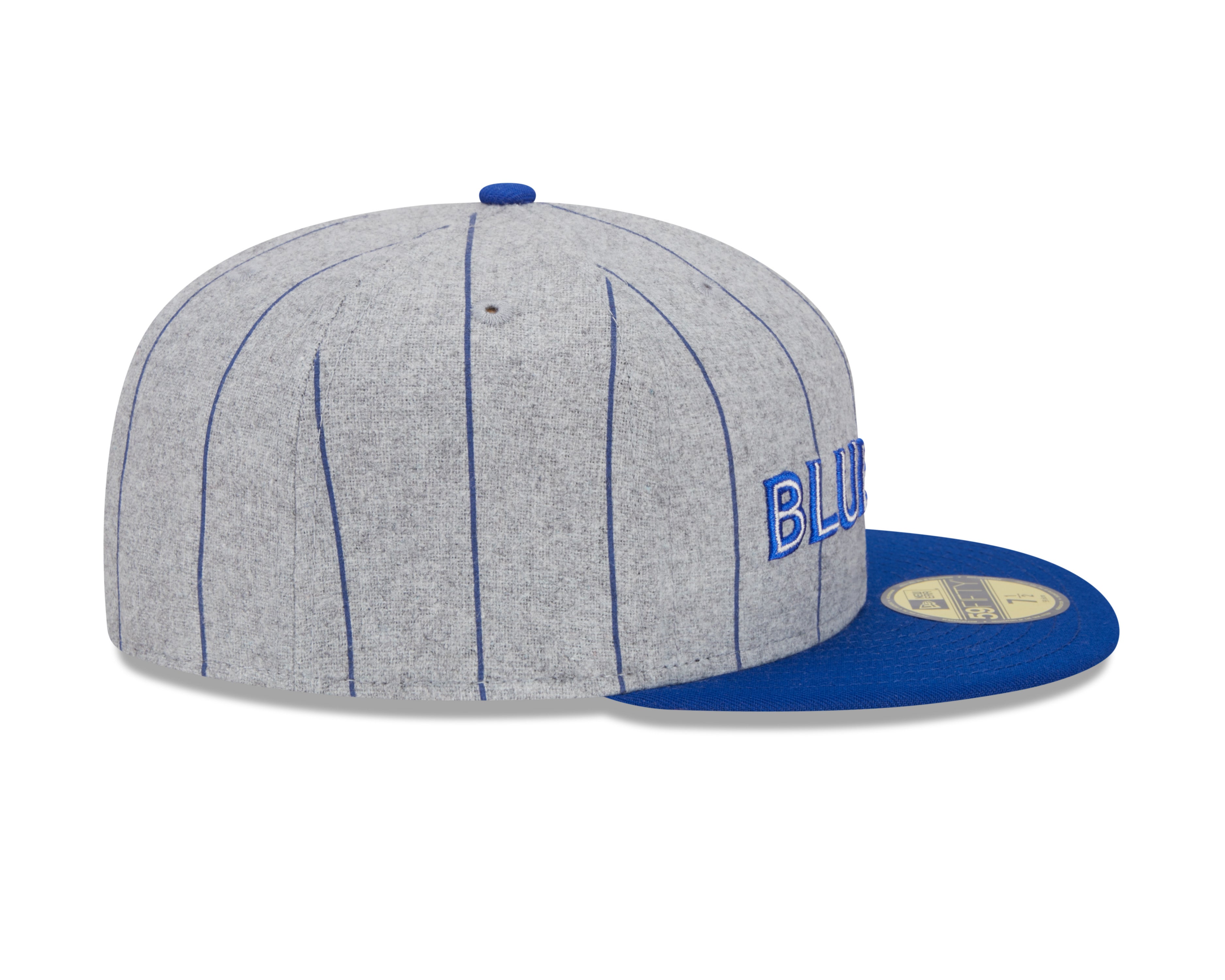 Casquette ajustée à rayures fines 59Fifty Heather pour homme des Blue Jays de Toronto MLB New Era