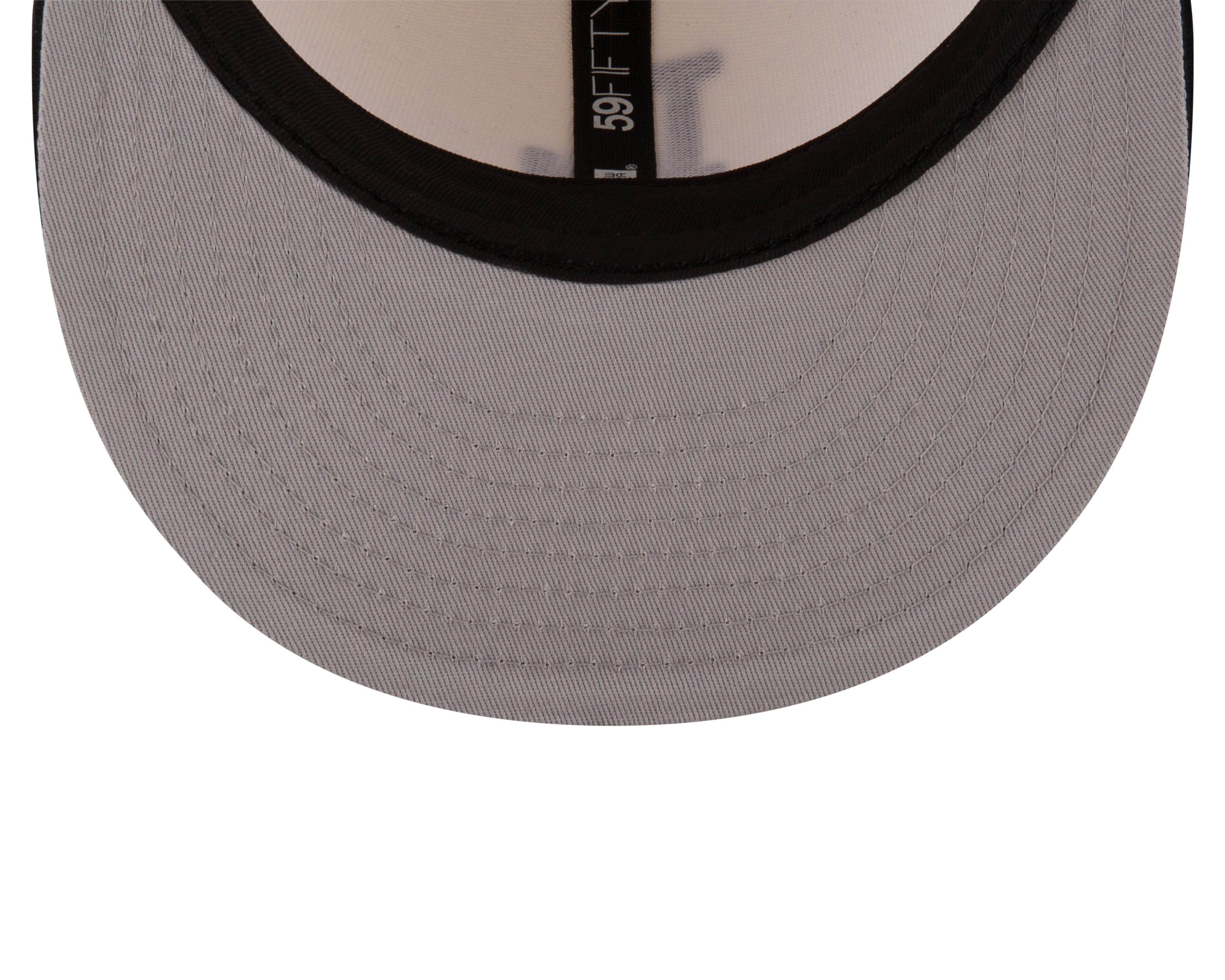 Casquette ajustée en cuir pour homme Los Angeles Dodgers MLB New Era 59Fifty Game Night blanc cassé