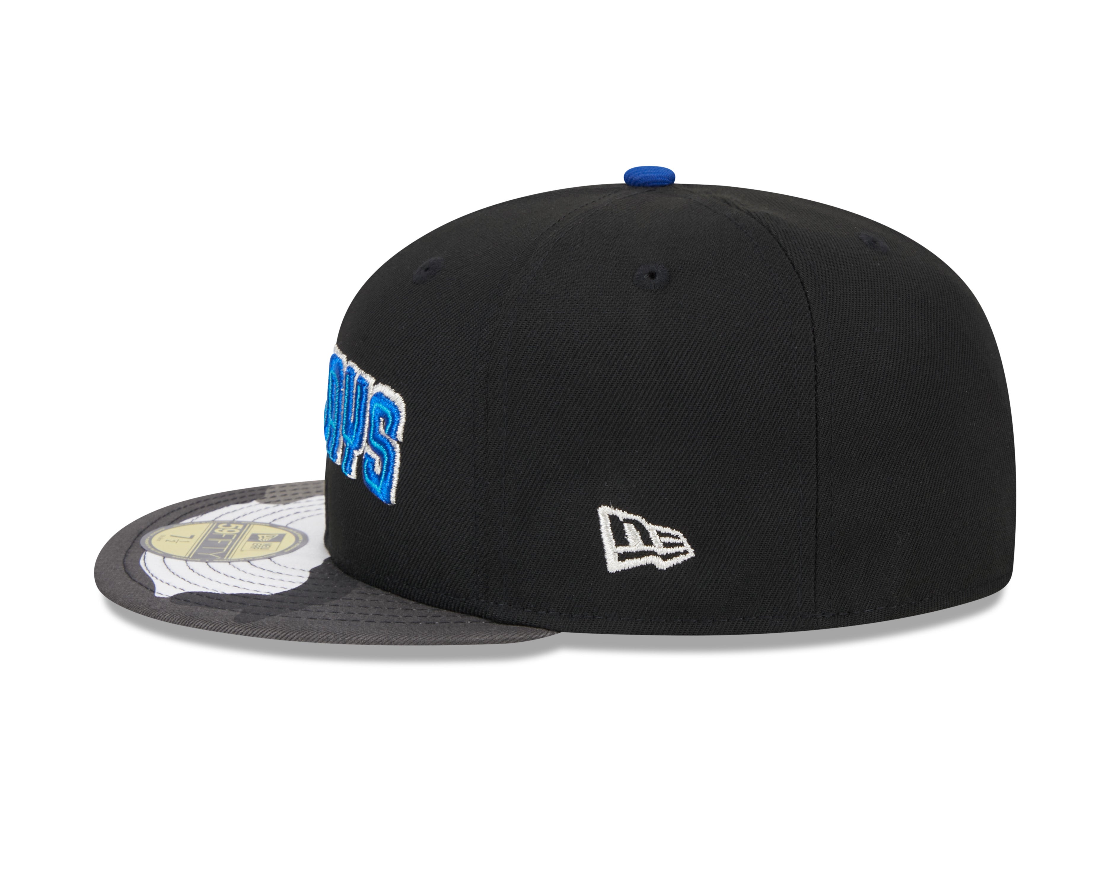 Casquette ajustée métallique 59Fifty à motif camouflage noir pour homme des Blue Jays de Toronto MLB New Era