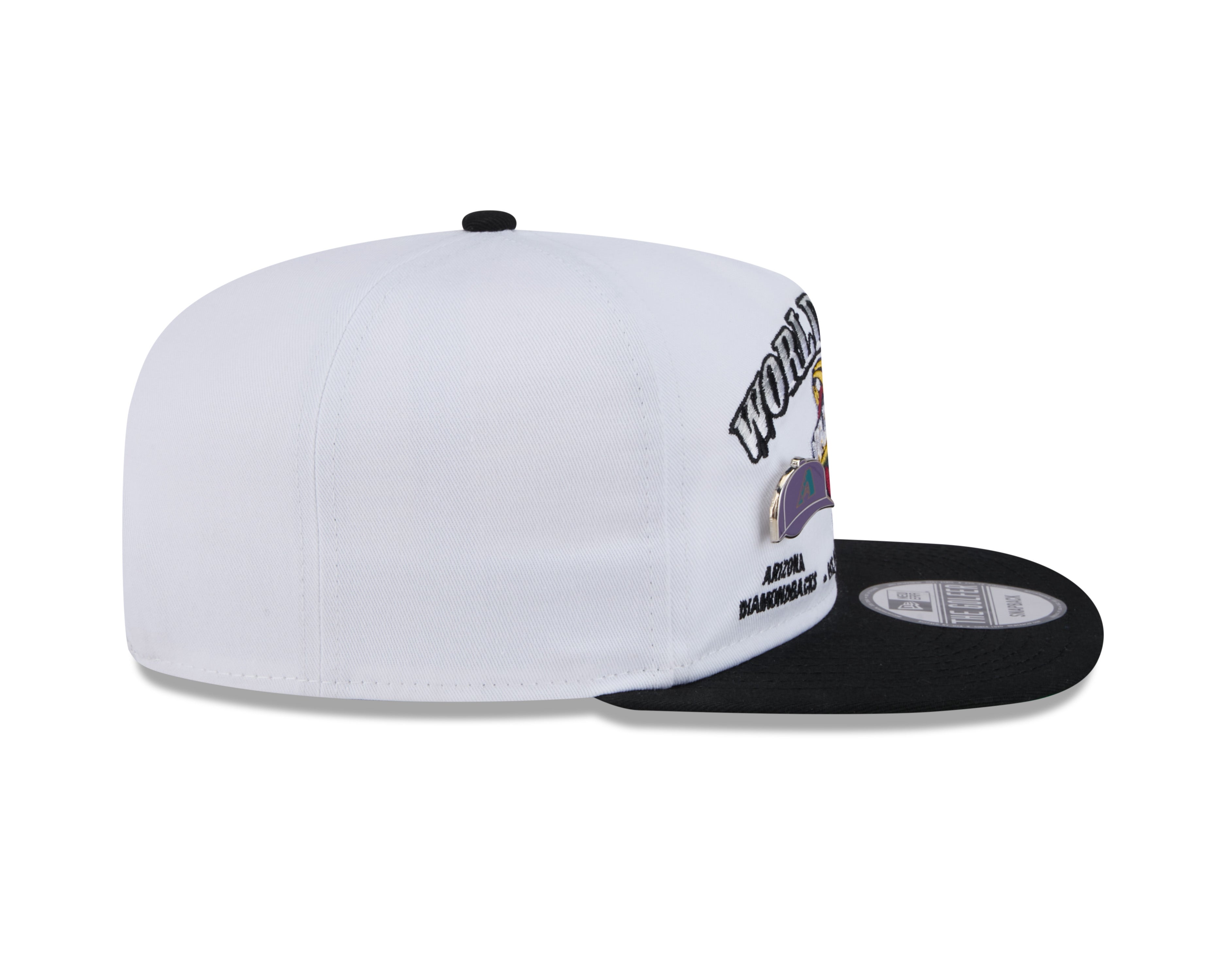 2001 World Series MLB New Era Men's White Golfer Championship Pin Snapback