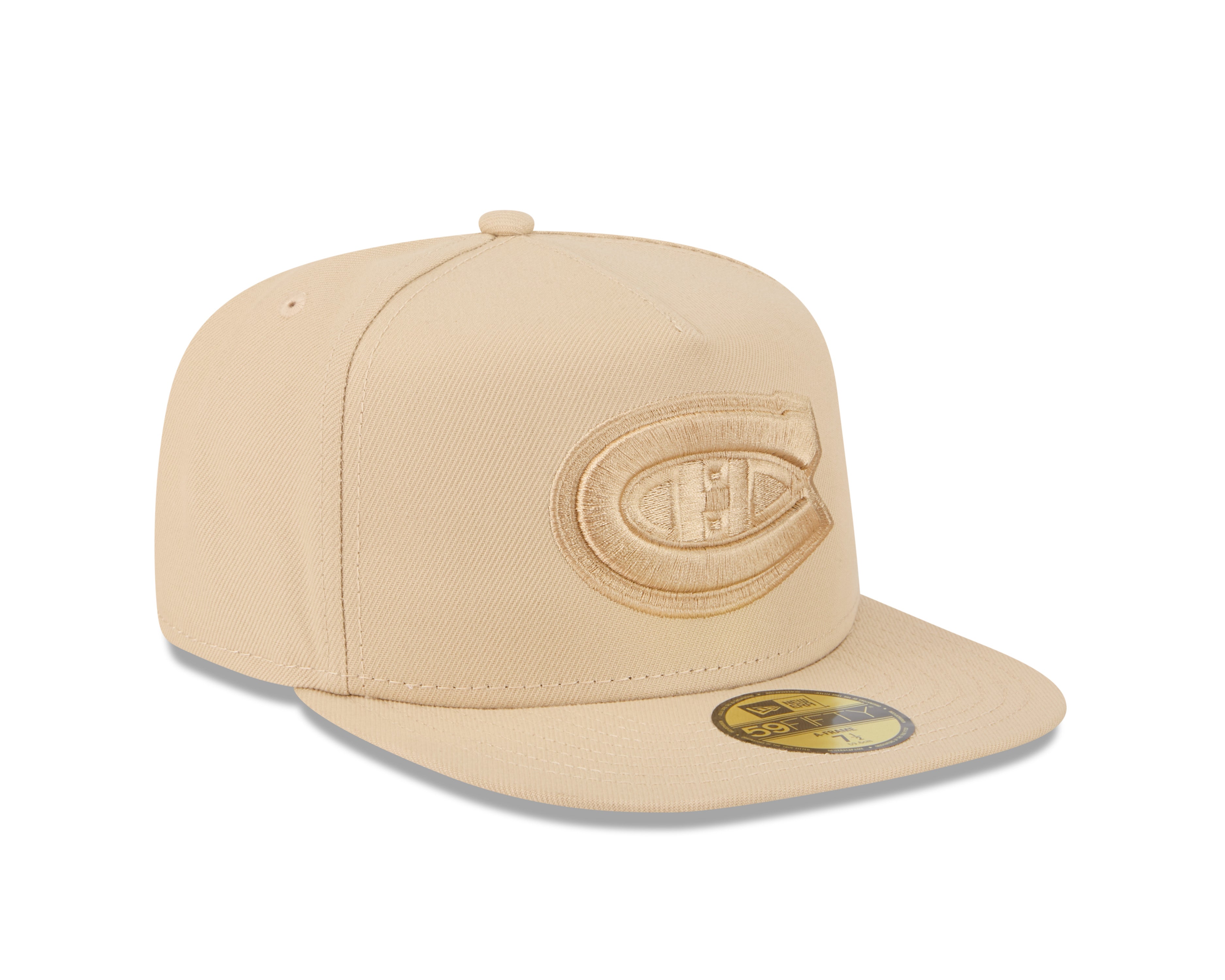 Montreal Canadiens NHL New Era Men's Beige 59Fifty A-Frame Color Pack Fitted Hat