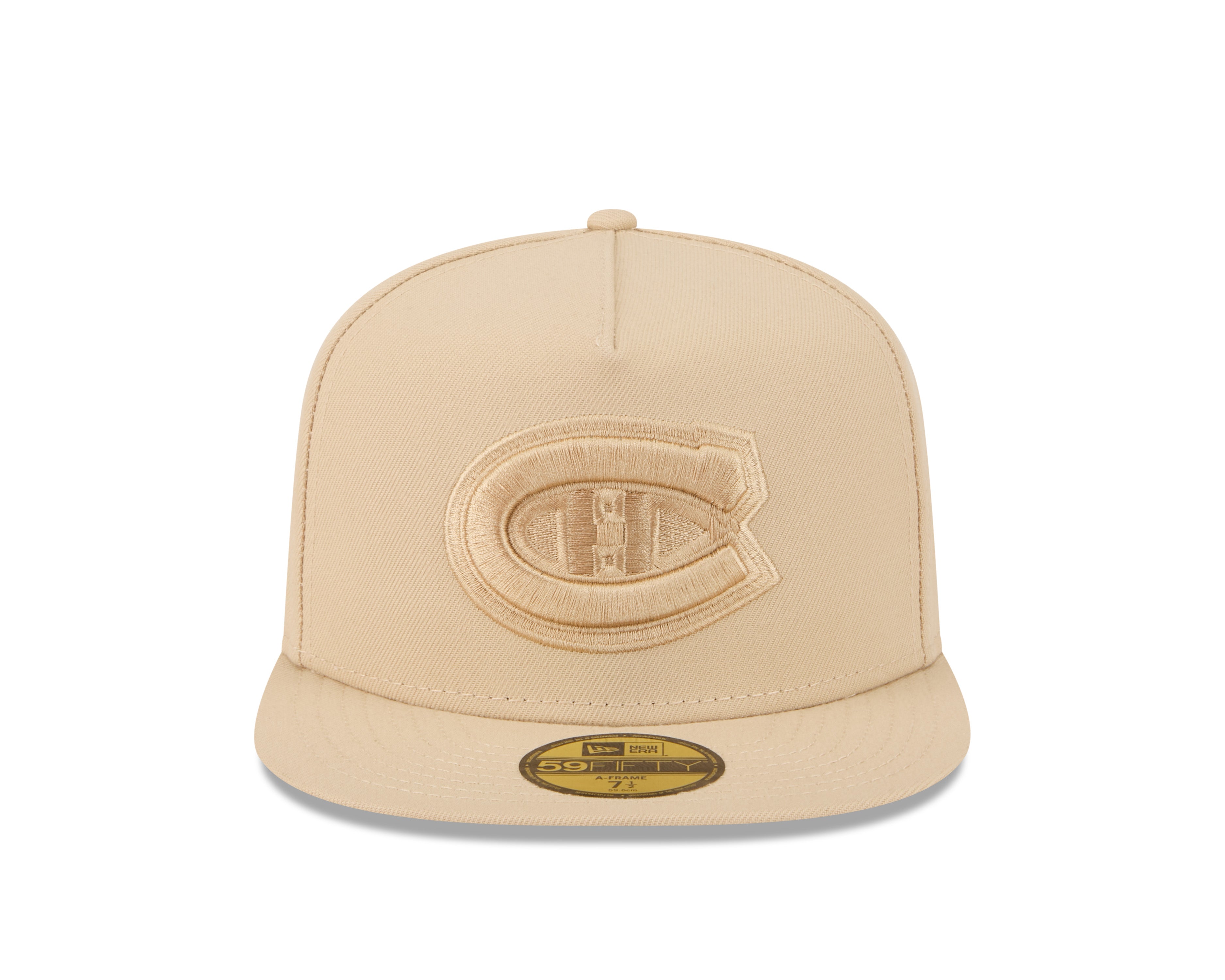 Montreal Canadiens NHL New Era Men's Beige 59Fifty A-Frame Color Pack Fitted Hat