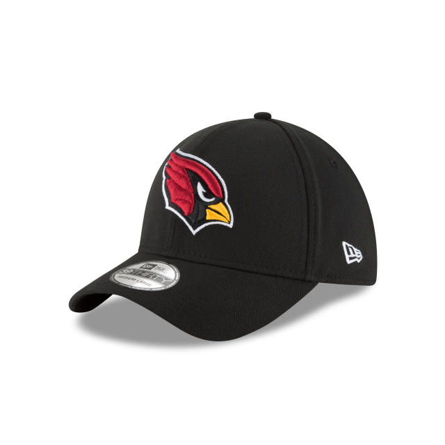 Arizona Cardinals NFL New Era Men's Black 39Thirty Team Classic Stretch Fit Hat