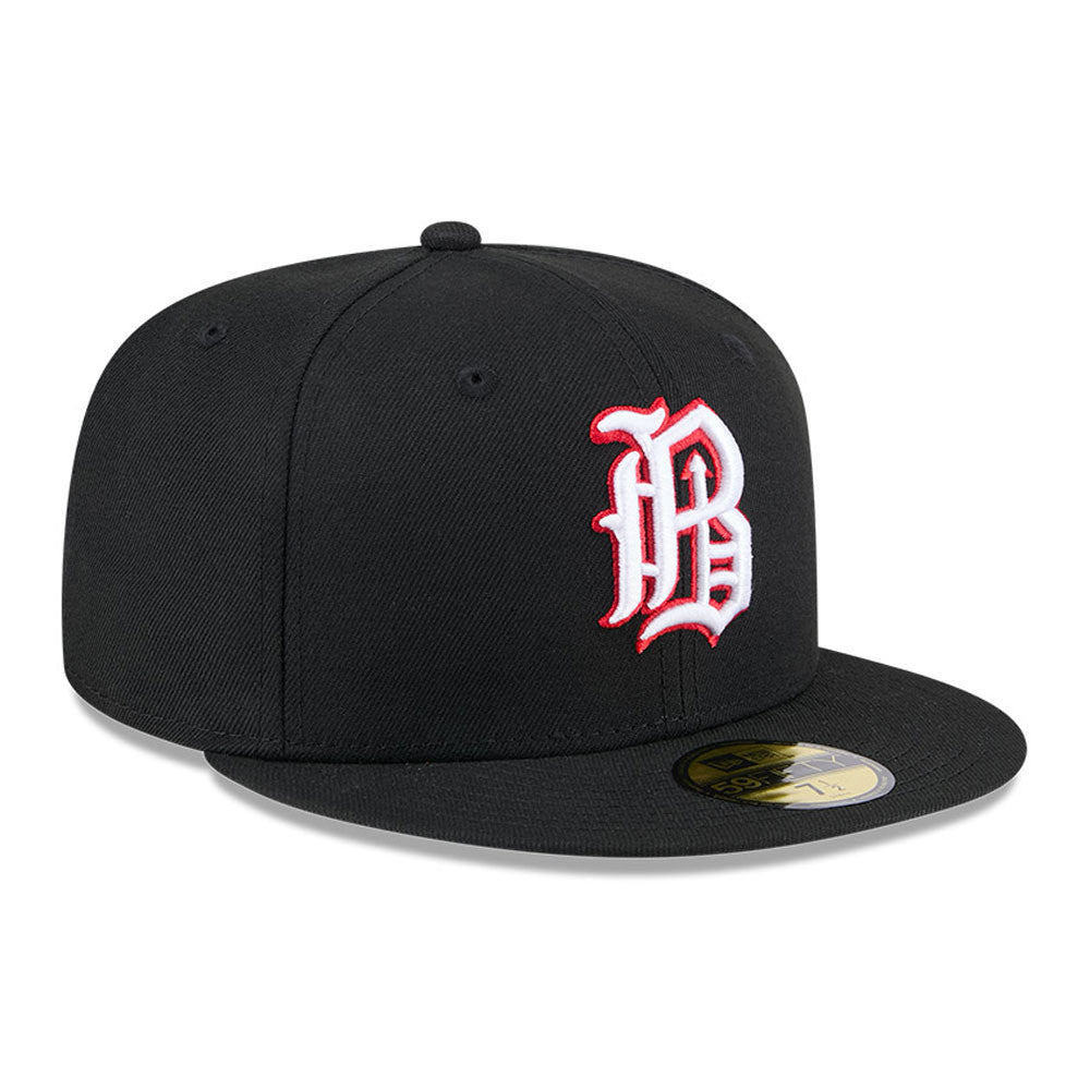 Birmingham Barons MiLB New Era Men's Black 59Fifty Authentic Collection Fitted Hat