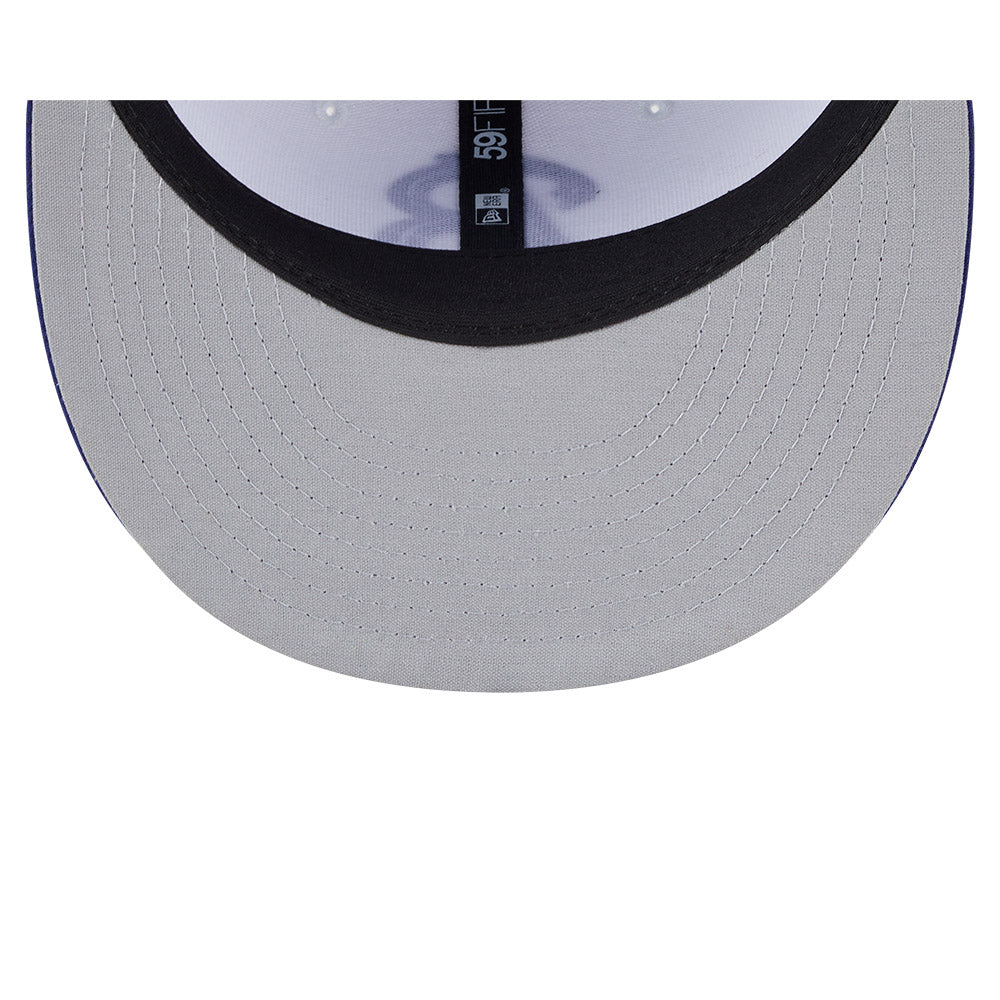 Buffalo Bisons MiLB New Era Men's White/Navy 59Fifty Authentic Collection Fitted Hat