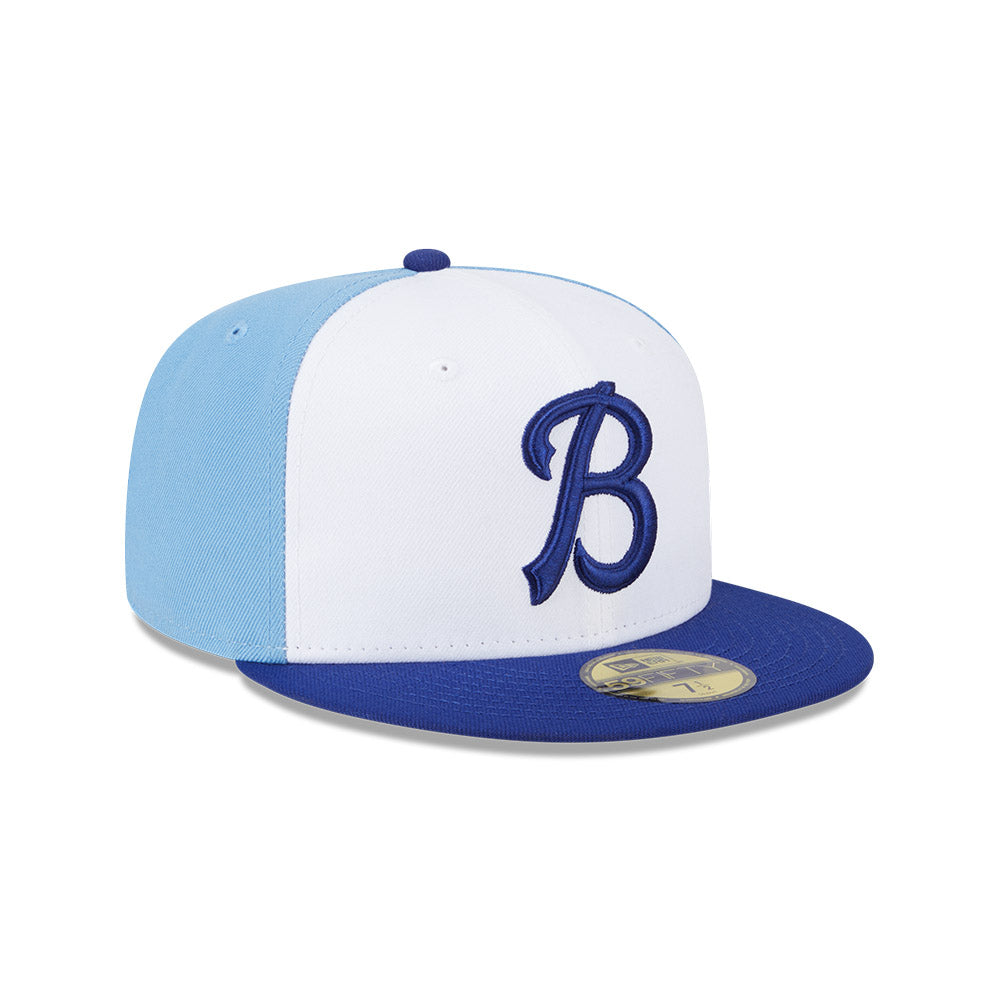 Buffalo Bisons MiLB New Era Men's White/Navy 59Fifty Authentic Collection Fitted Hat