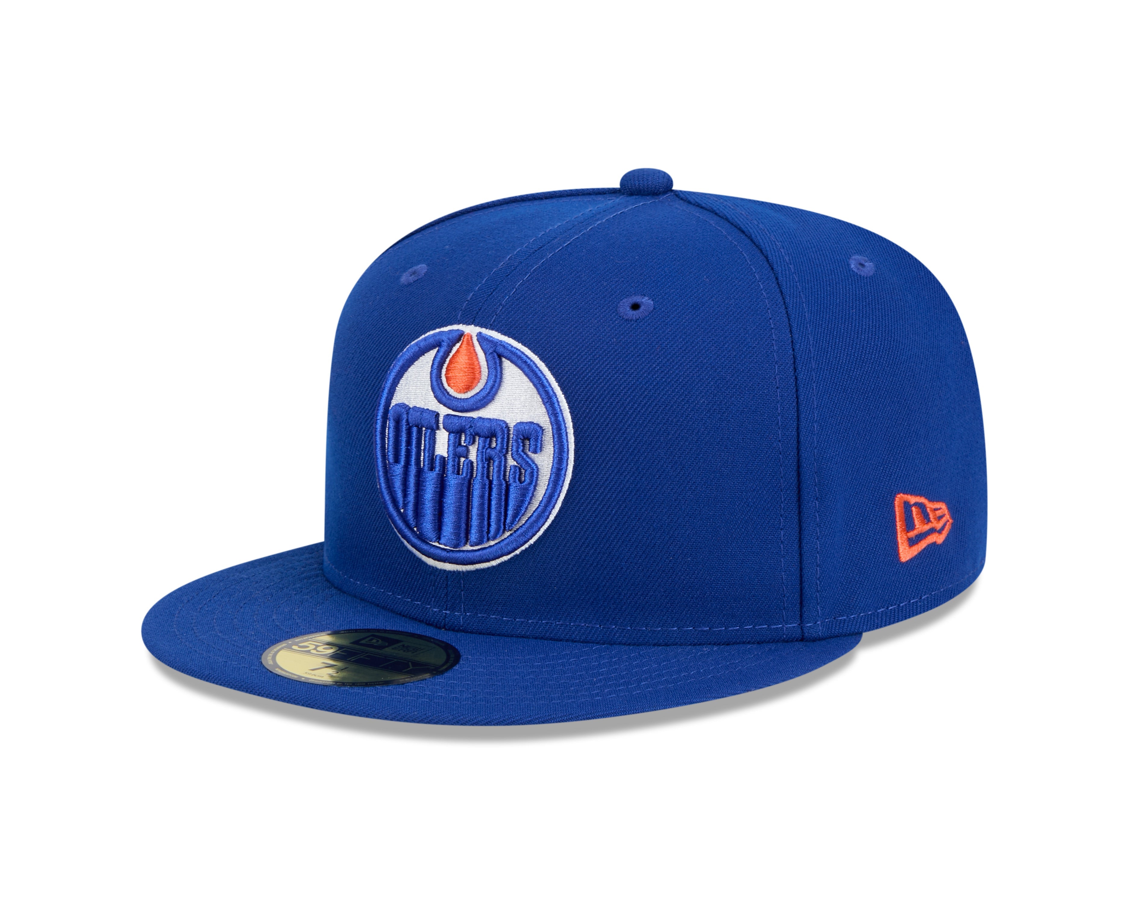 Casquette ajustée 59Fifty Core bleu royal pour homme des Oilers d'Edmonton de la LNH de New Era