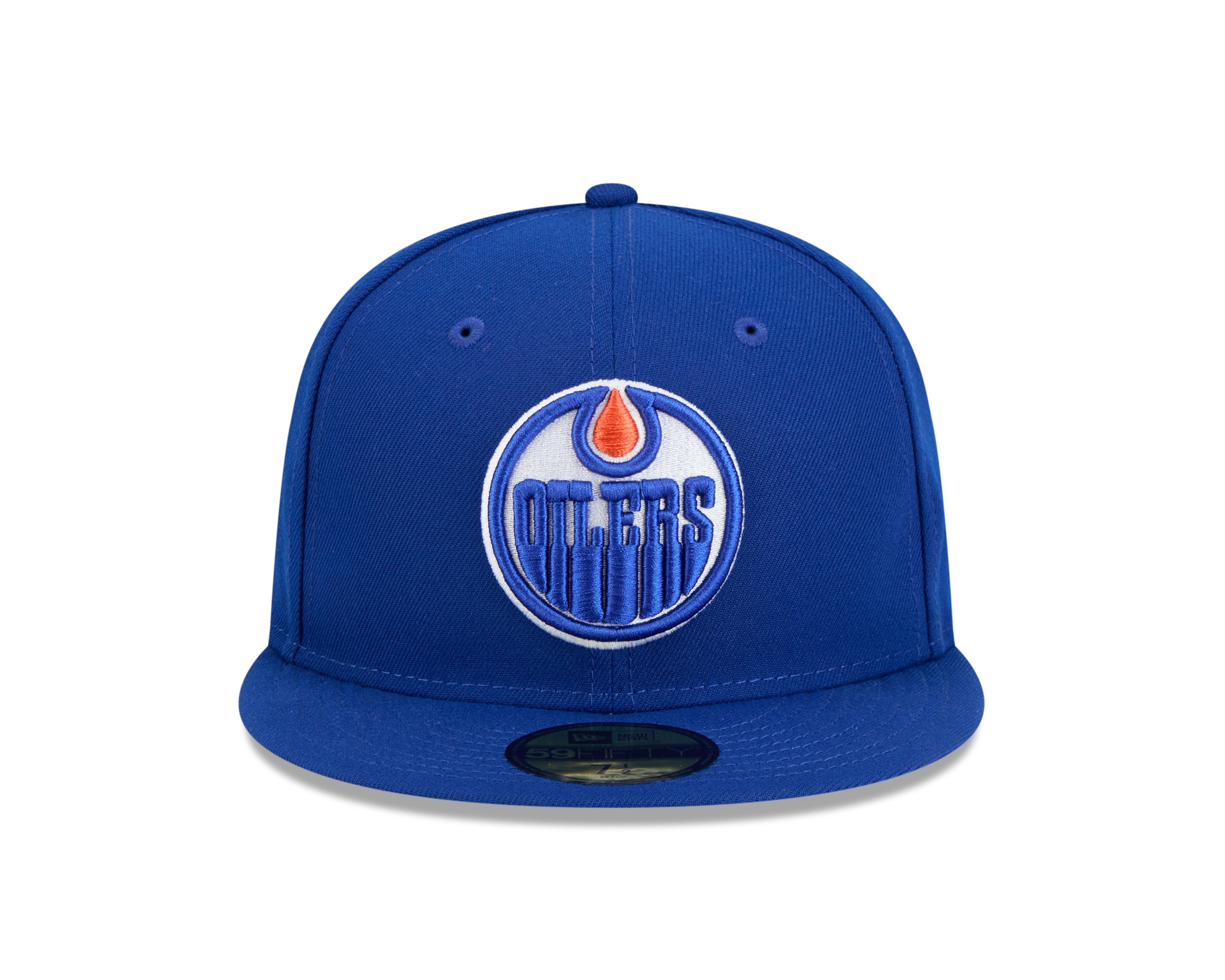 Casquette ajustée 59Fifty Core bleu royal pour homme des Oilers d'Edmonton de la LNH de New Era