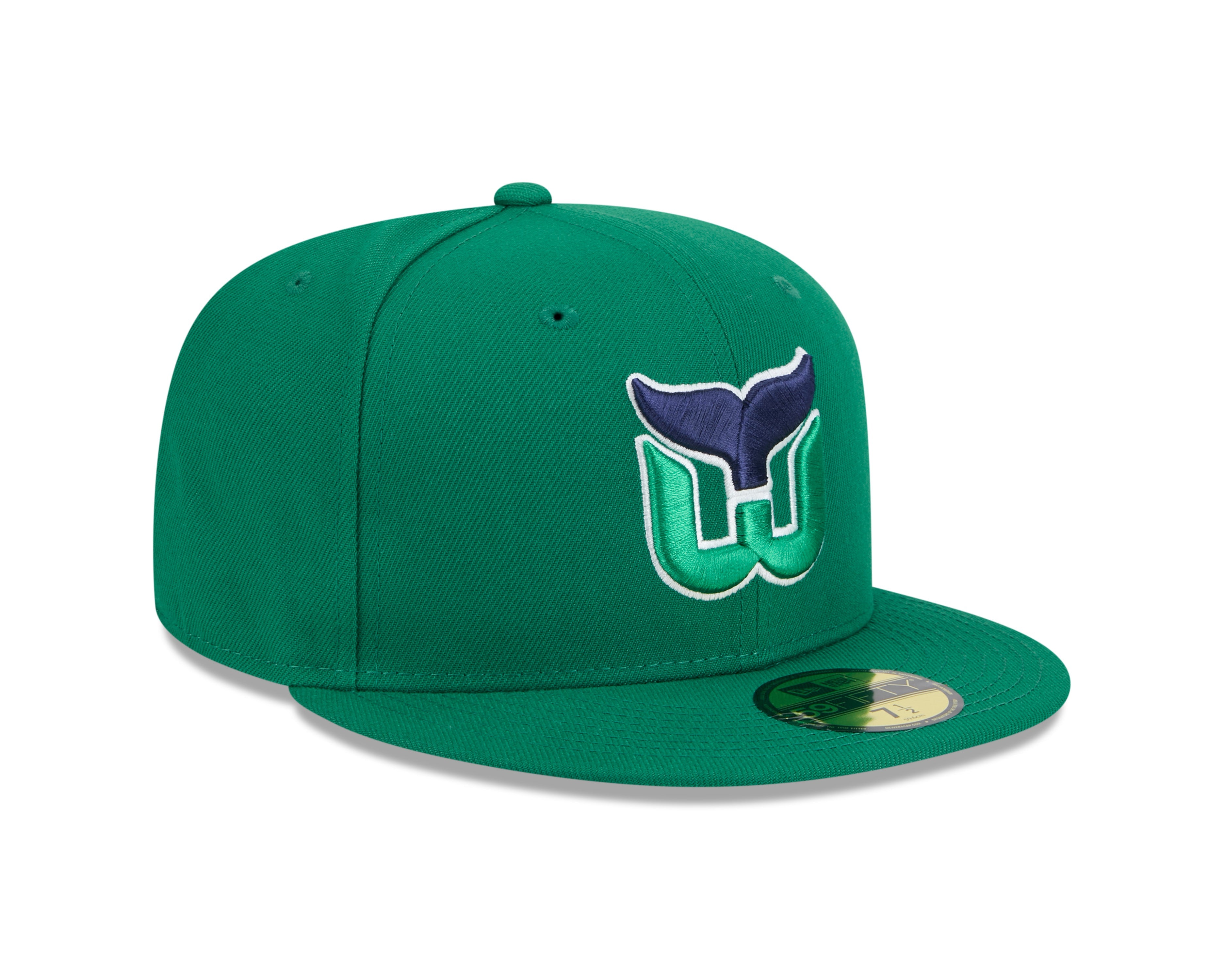 Casquette ajustée 59Fifty Core verte pour homme des Whalers de Hartford NHL de New Era