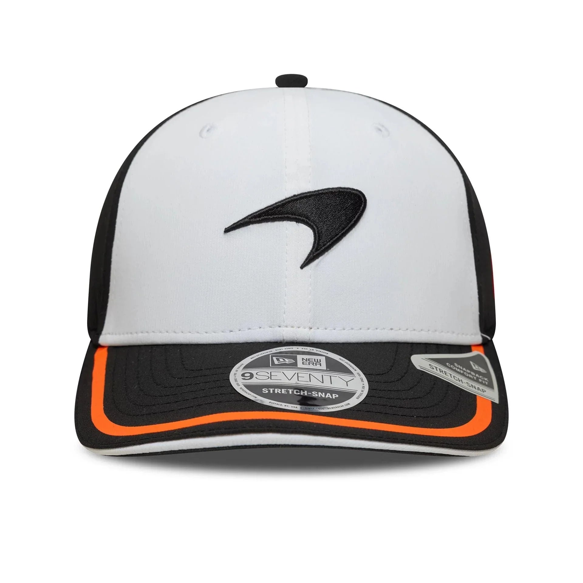McLaren F1 New Era Men's White 9Seventy Retro Stretch Snapback