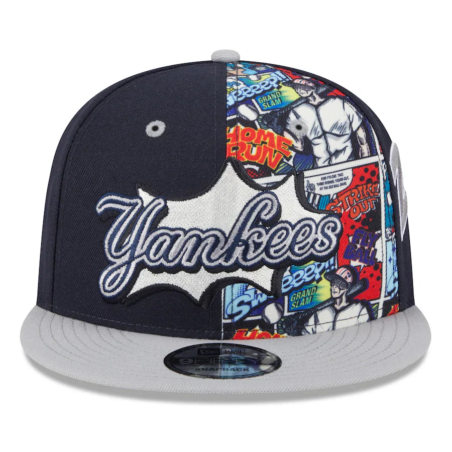 New York Yankees MLB New Era Men's Navy/Gray 9Fifty 2025 Diamond Hero Edition Snapback
