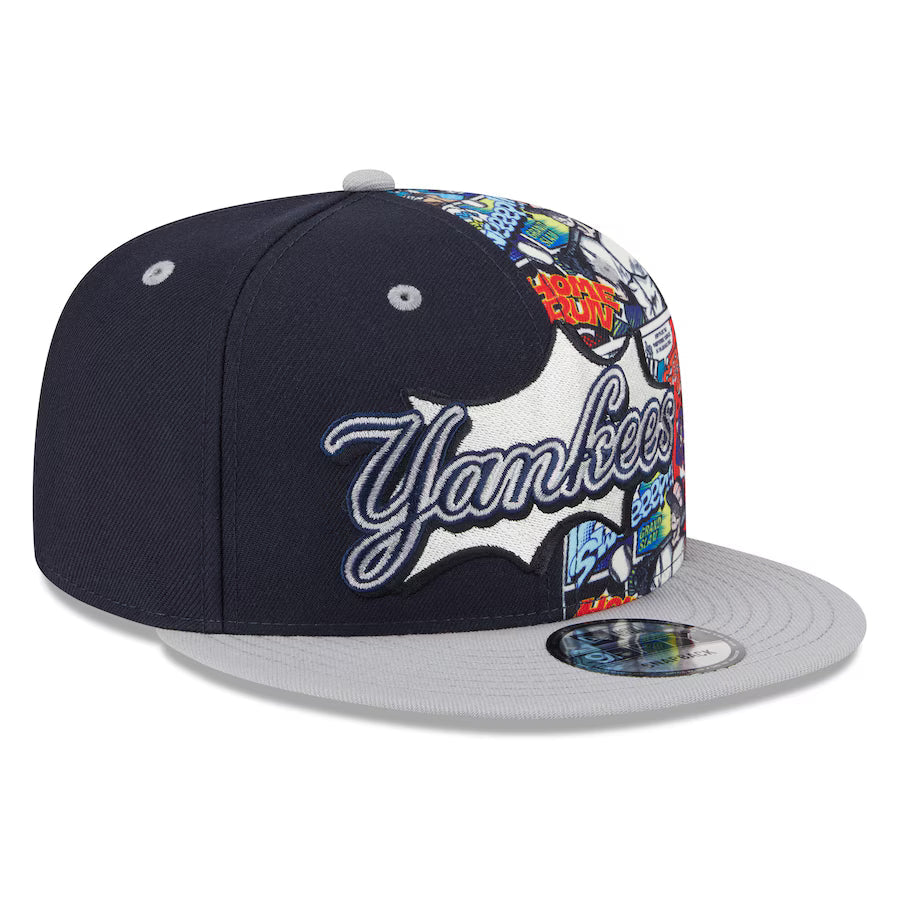 New York Yankees MLB New Era Men's Navy/Gray 9Fifty 2025 Diamond Hero Edition Snapback