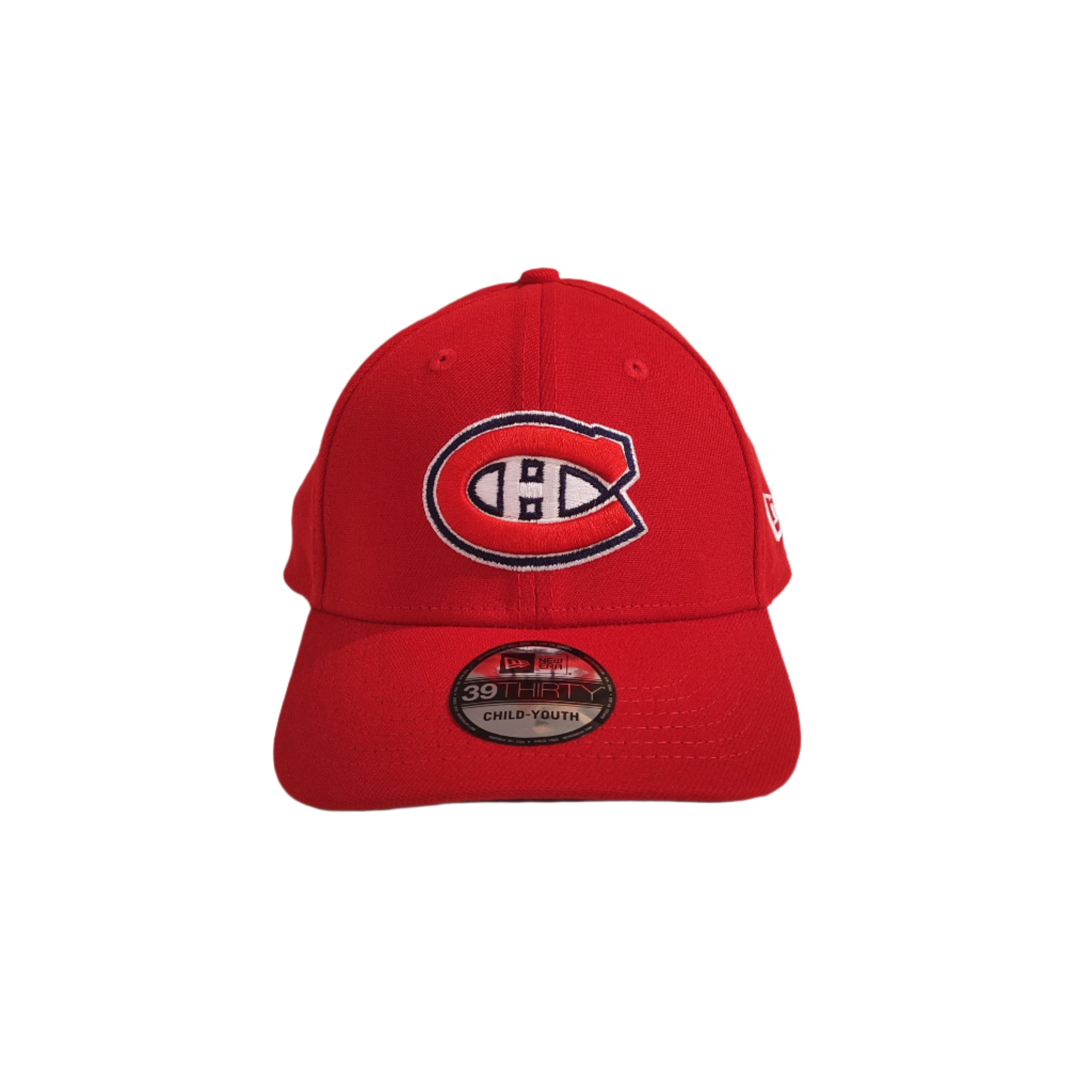 Montreal Canadiens NHL New Era Youth Red 39Thirty Stretch Fit Hat