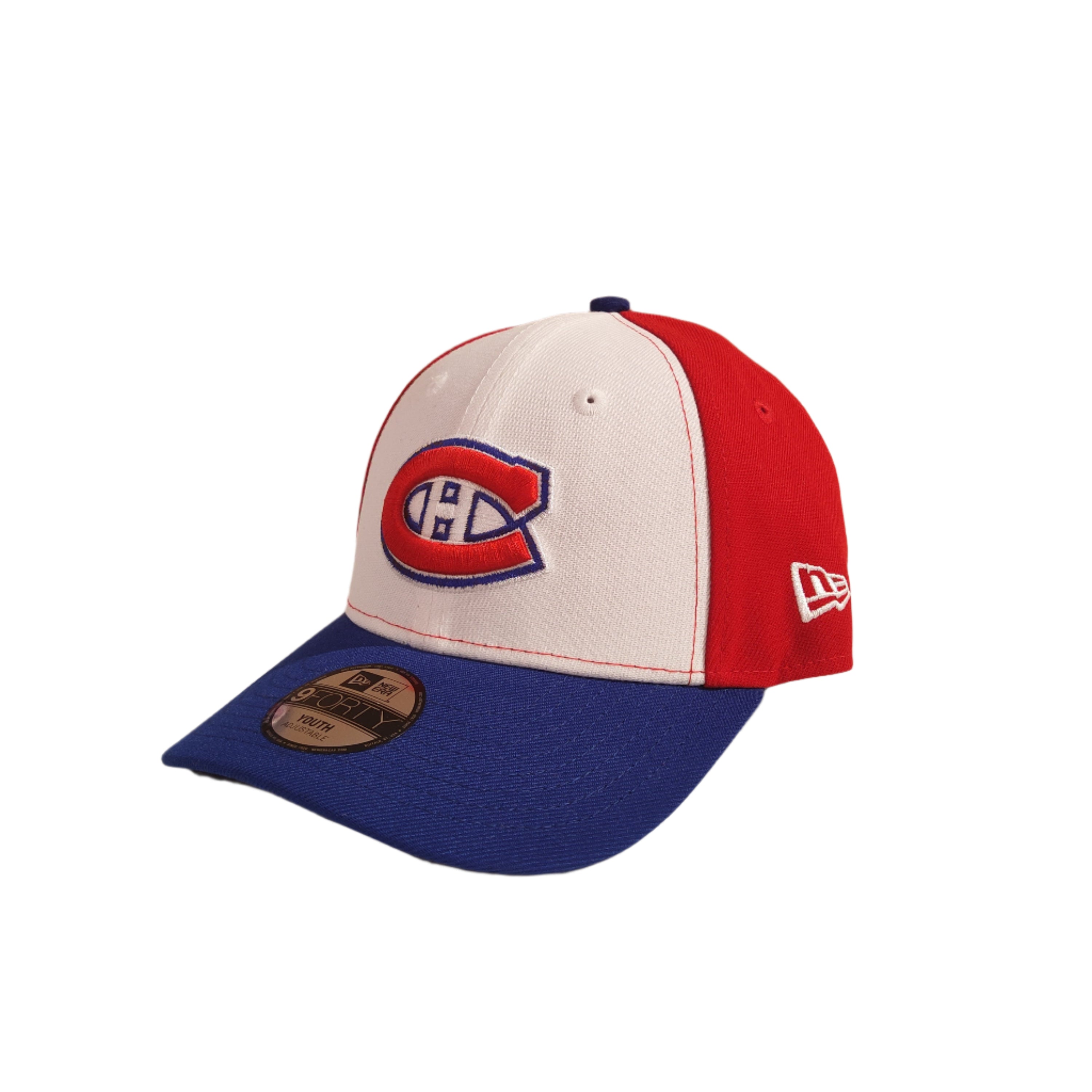 Montreal Canadiens NHL New Era Youth Tricolor 9Forty Adjustable Hat