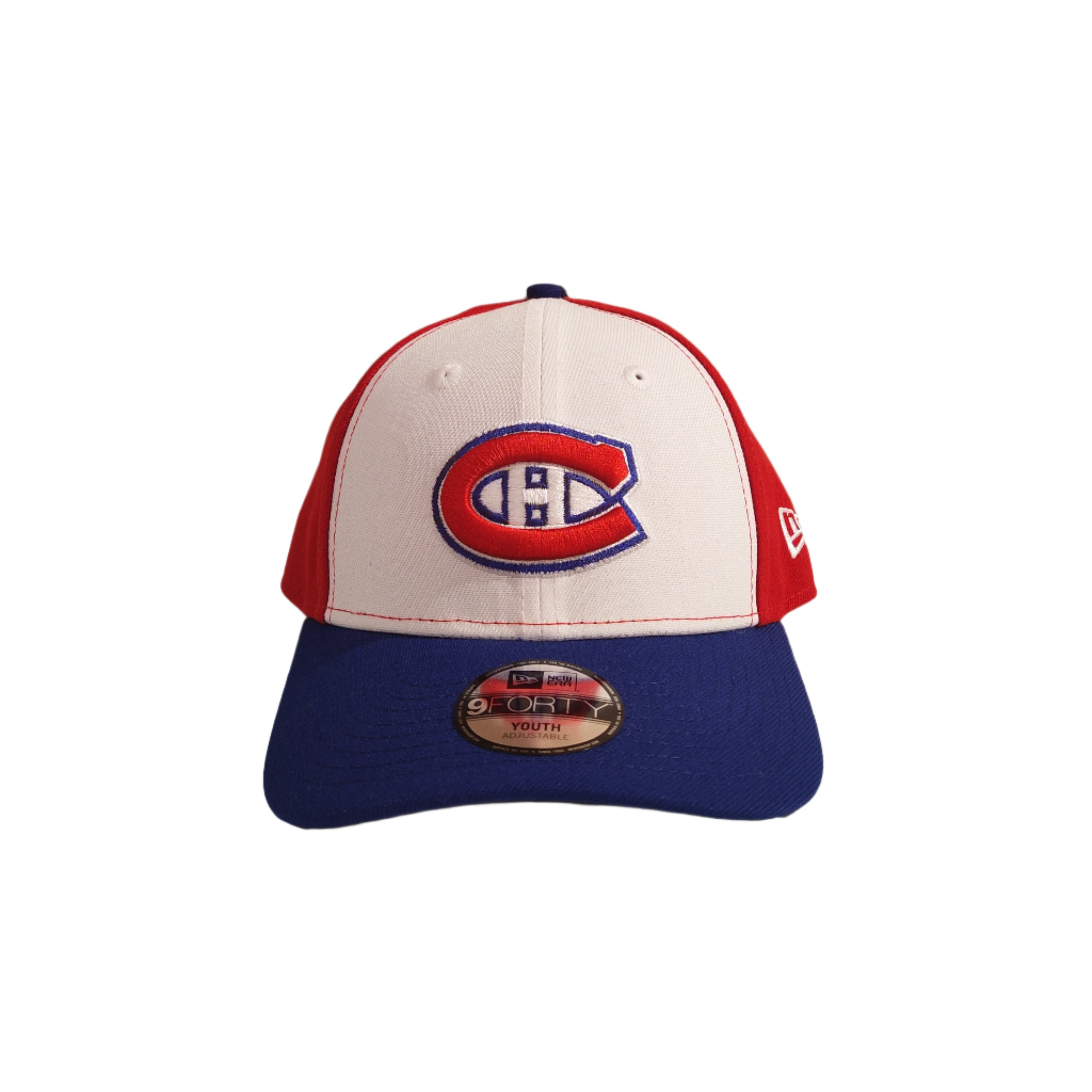 Montreal Canadiens NHL New Era Youth Tricolor 9Forty Adjustable Hat