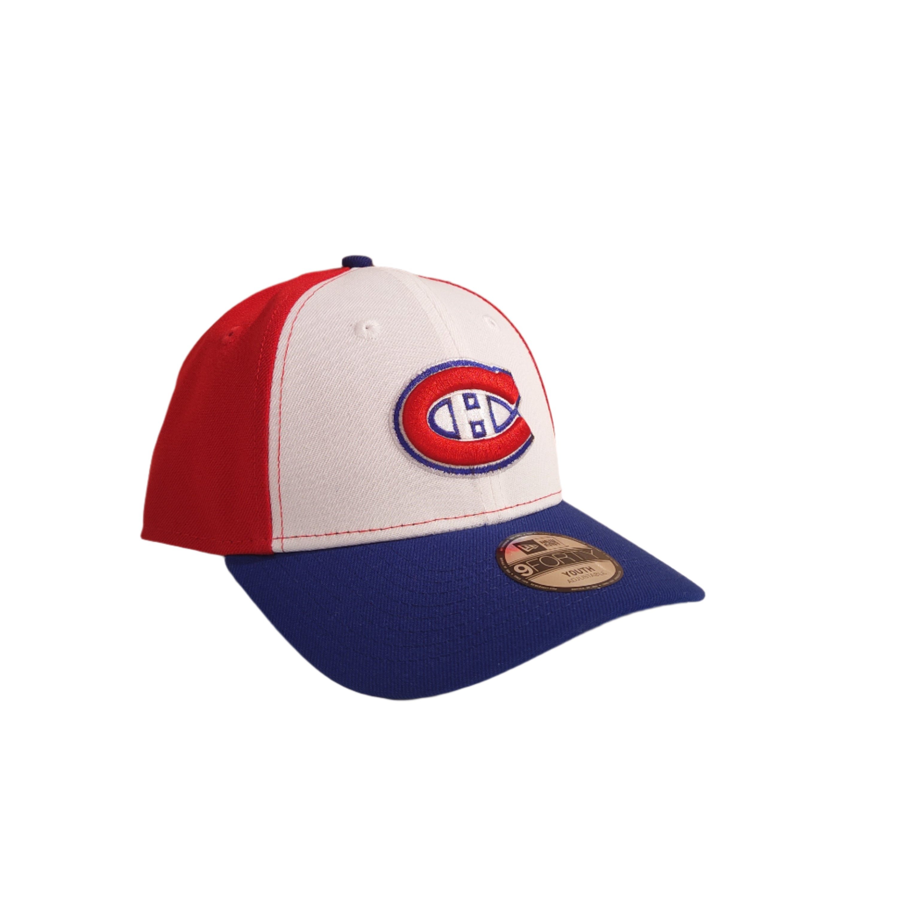 Montreal Canadiens NHL New Era Youth Tricolor 9Forty Adjustable Hat