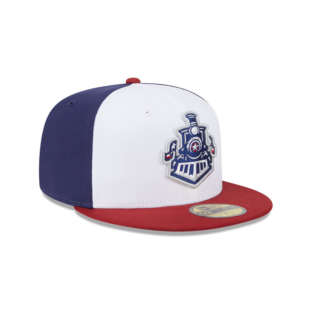 Round Rock Express MiLB New Era Men's White/Red 59Fifty Alternate Authentic Collection Fitted Hat