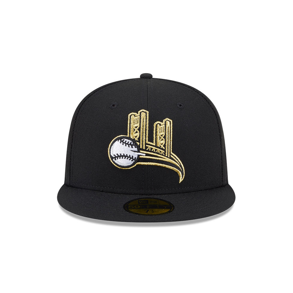 Sacramento River Cats MiLB New Era Men's Black 59Fifty Alternate Authentic Collection Fitted Hat