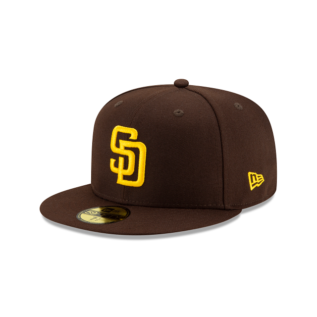 Casquette ajustée marron 59Fifty Authentic Collection On Field pour homme des San Diego Padres MLB New Era