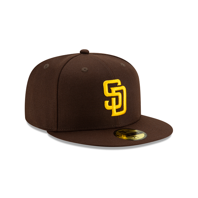 Casquette ajustée marron 59Fifty Authentic Collection On Field pour homme des San Diego Padres MLB New Era