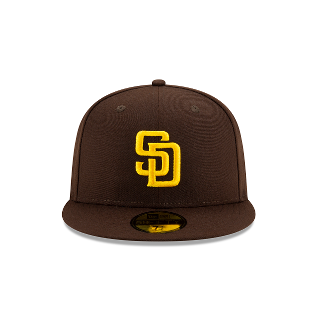 Casquette ajustée marron 59Fifty Authentic Collection On Field pour homme des San Diego Padres MLB New Era