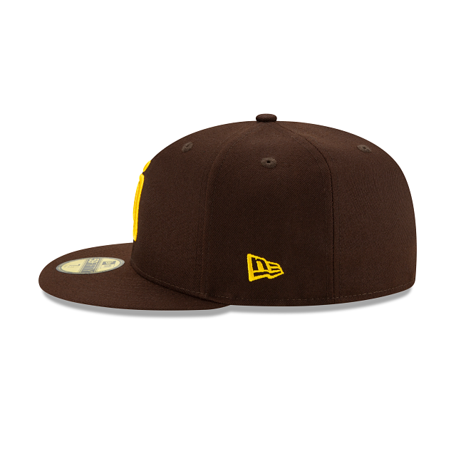 Casquette ajustée marron 59Fifty Authentic Collection On Field pour homme des San Diego Padres MLB New Era