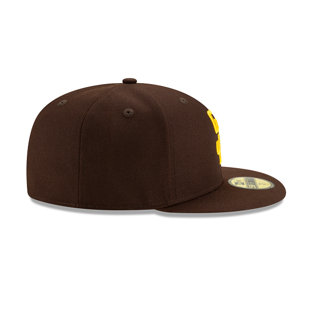 Casquette ajustée marron 59Fifty Authentic Collection On Field pour homme des San Diego Padres MLB New Era