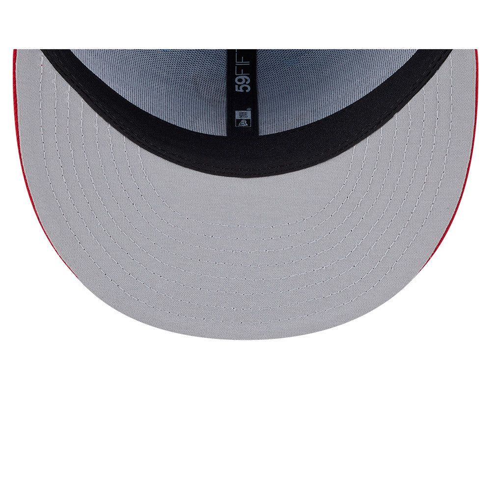 Casquette ajustée Springfield Cardinals MiLB New Era pour homme, bleu clair/rouge, collection alternative authentique 59Fifty.