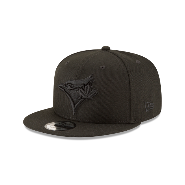 Casquette à visière ajustable 9Fifty noire sur noire des Blue Jays de Toronto MLB New Era pour homme