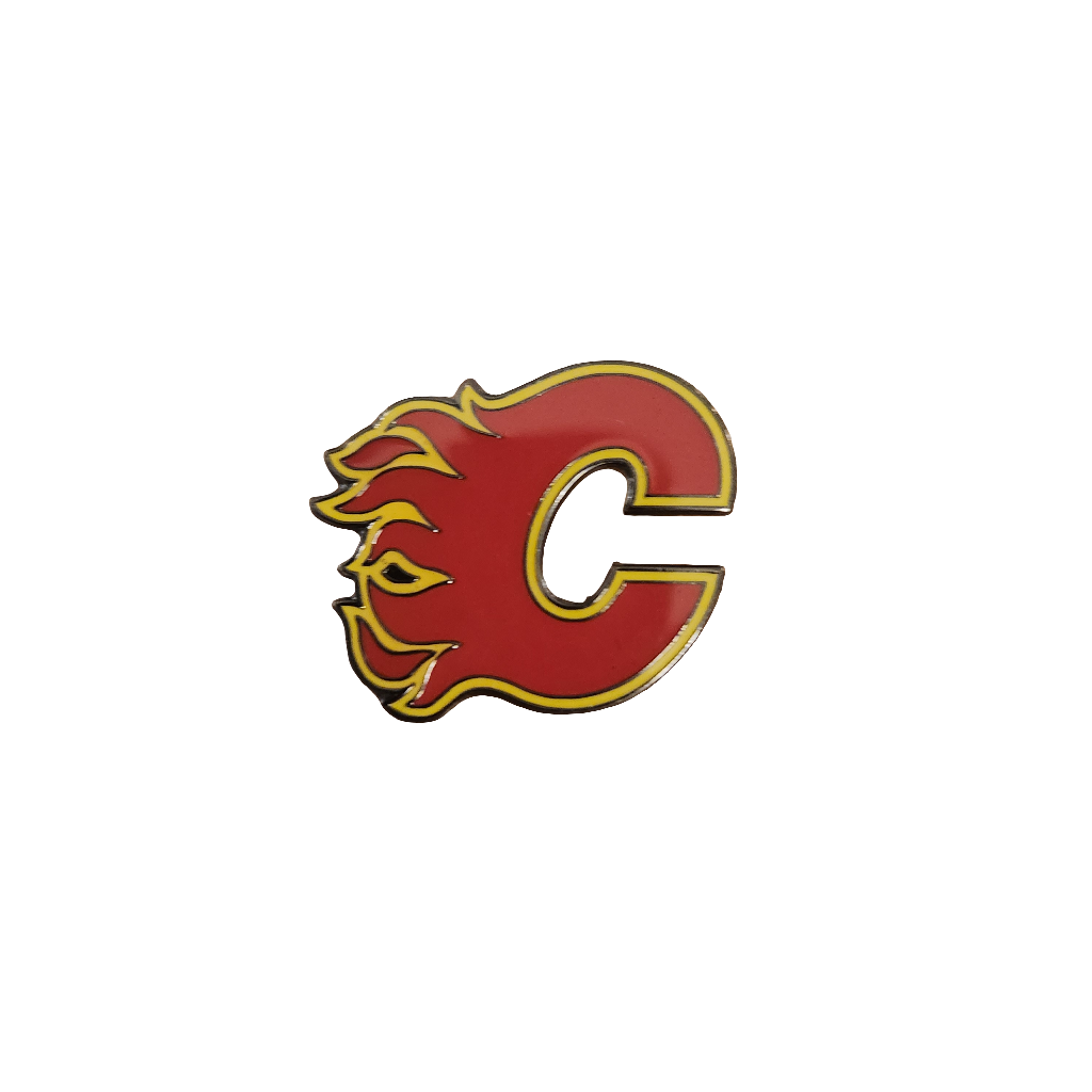 Épingle de logo d'équipe Calgary Flames NHL TSV