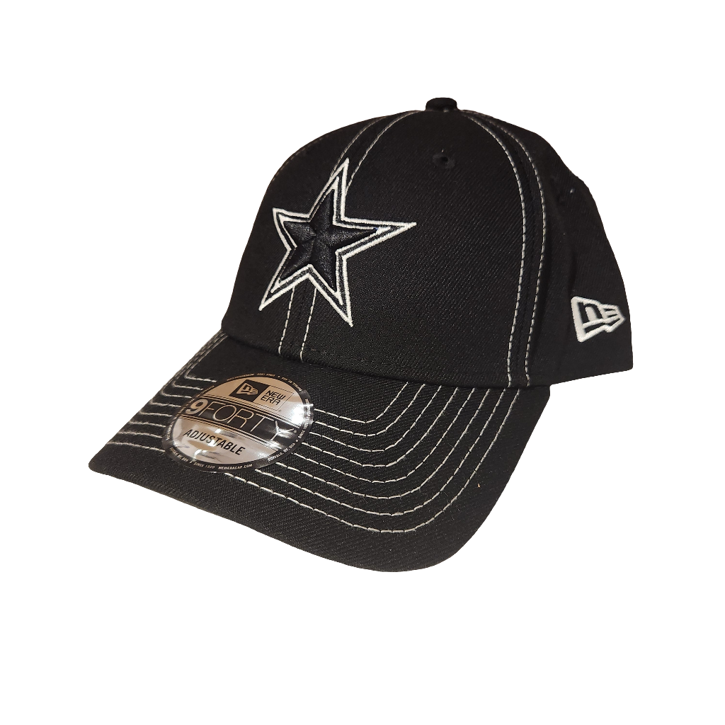Dallas Cowboys NFL New Era Men's Black/White 9Forty The League Adjustable Hat