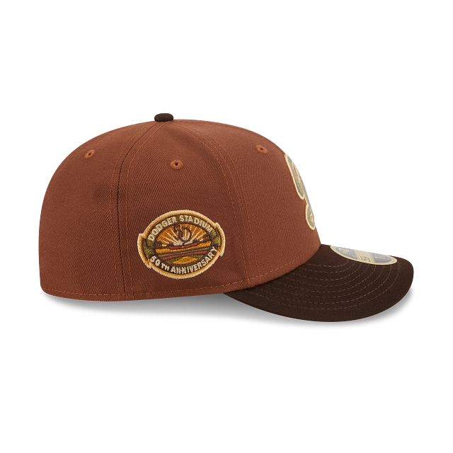 Casquette ajustée en velours à profil bas 59Fifty Dodgers Stadium 50e anniversaire pour homme des Dodgers de Los Angeles MLB New Era