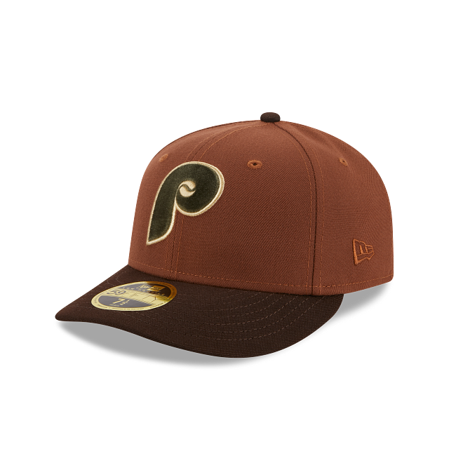 Casquette ajustée en velours à profil bas 59Fifty pour homme des Philadelphia Phillies MLB New Era pour la saison inaugurale 2004
