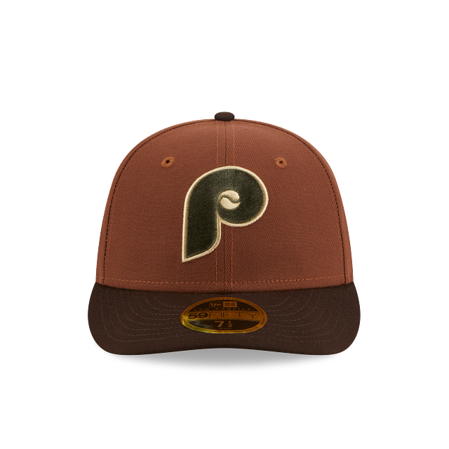 Casquette ajustée en velours à profil bas 59Fifty pour homme des Philadelphia Phillies MLB New Era pour la saison inaugurale 2004
