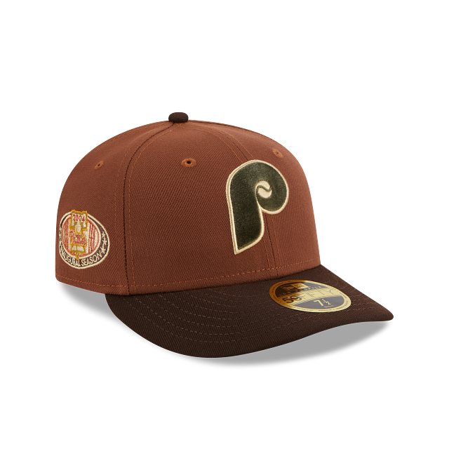 Casquette ajustée en velours à profil bas 59Fifty pour homme des Philadelphia Phillies MLB New Era pour la saison inaugurale 2004