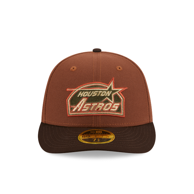 Casquette ajustée en velours à profil bas 59Fifty Astrodome pour homme des Astros de Houston MLB New Era