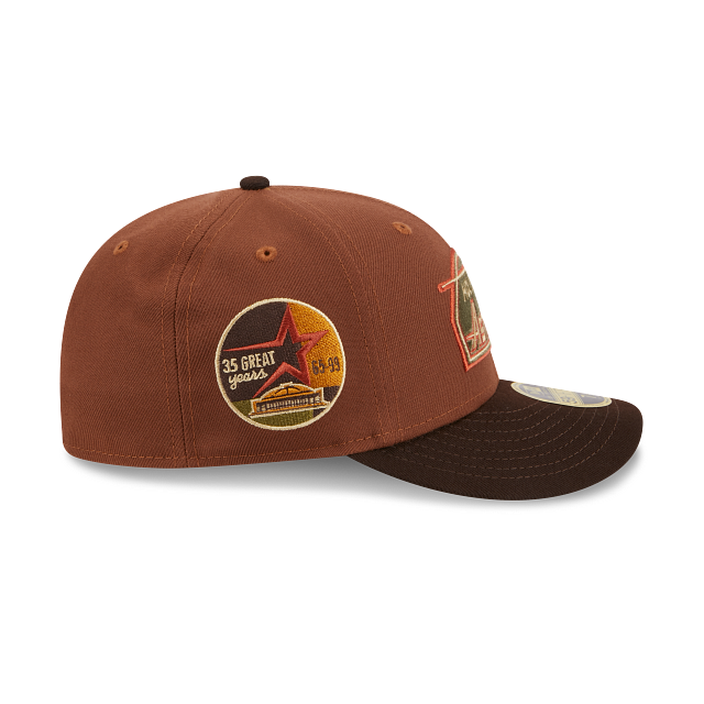 Casquette ajustée en velours à profil bas 59Fifty Astrodome pour homme des Astros de Houston MLB New Era
