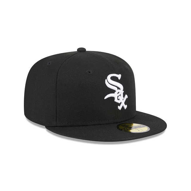 Casquette ajustée MLB Chicago White Sox New Era pour homme, collection authentique 59Fifty On Field, noire