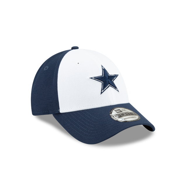 Casquette ajustable NFL New Era 9Forty The League bleu marine/blanc pour homme des Cowboys de Dallas
