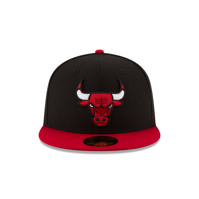 Chicago Bulls NBA New Era Men's Black/Red 59Fifty Two Tone Fitted Hat