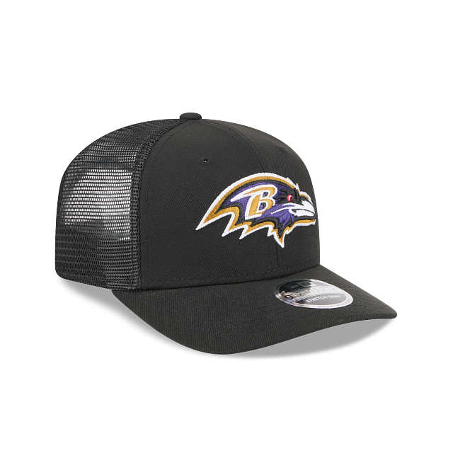 Baltimore Ravens NFL New Era Men's Black 9Seventy Stretch Trucker Snapback