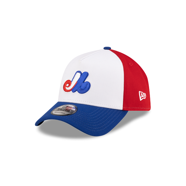 Montreal Expos MLB New Era Men's Tricolor 9Forty A-Frame Snapback Hat