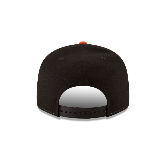 Casquette Snapback basique 9Fifty MLB New Era pour homme, blanche et orange, des Orioles de Baltimore