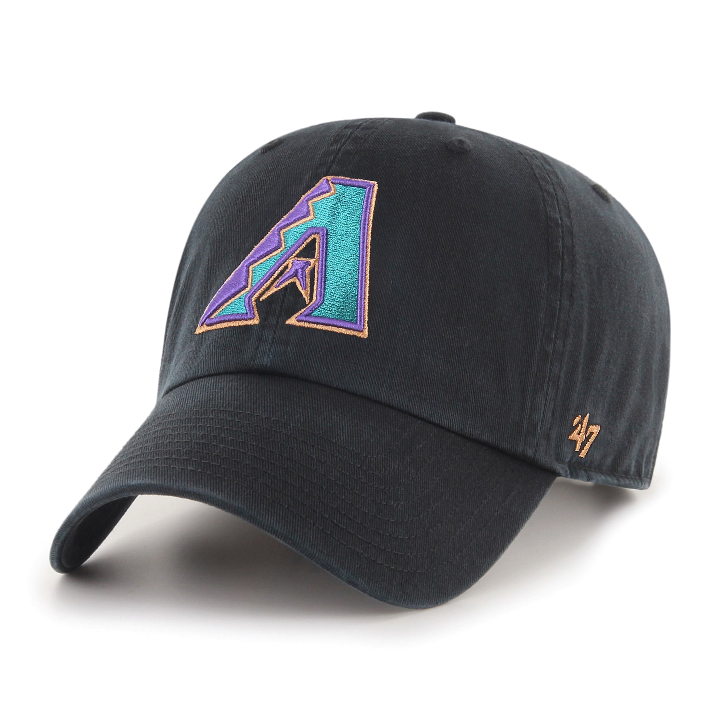 Arizona Diamondbacks MLB 47 Brand Men's Black Vintage Clean Up Adjustable Hat