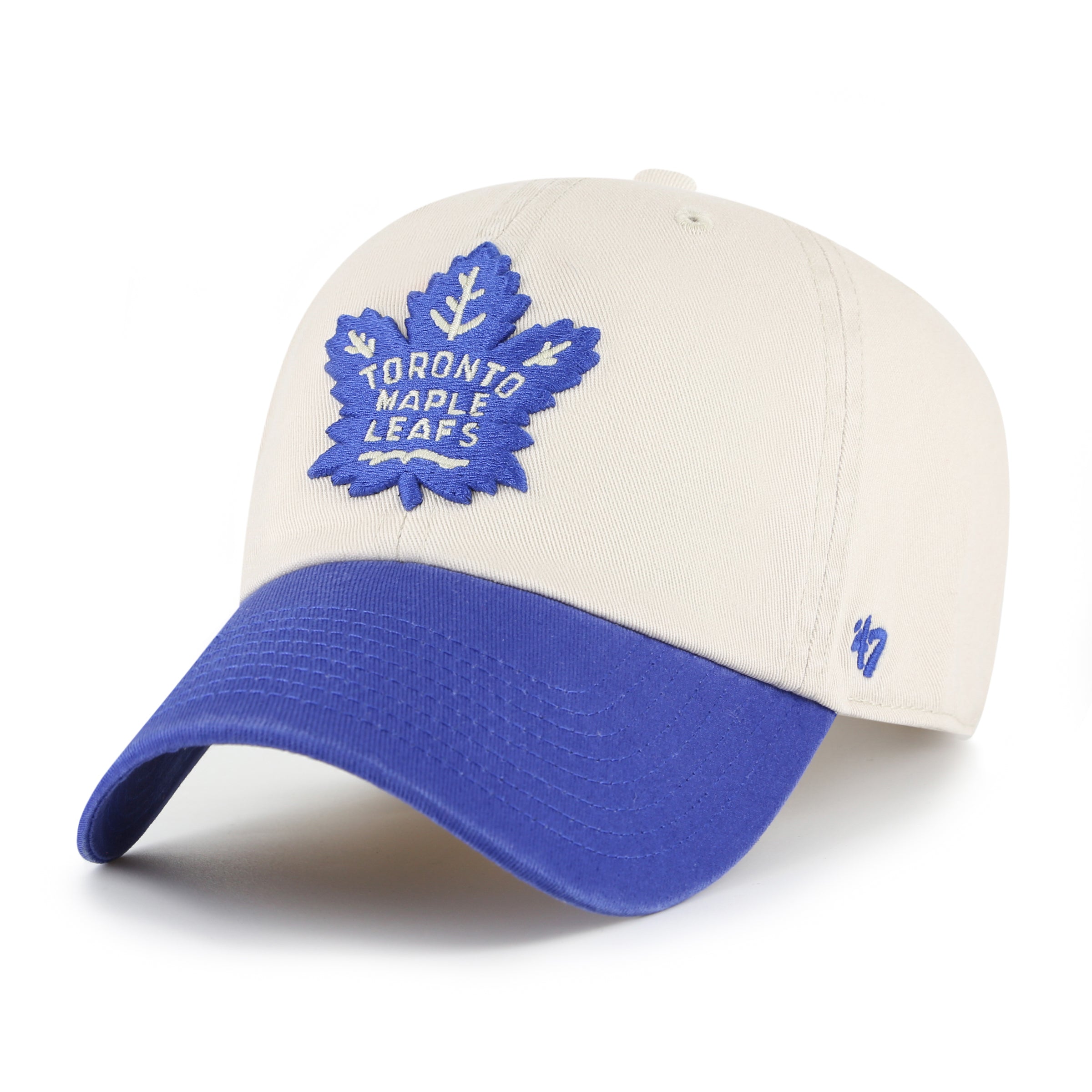 Toronto Maple Leafs NHL 47 Brand Men's Beige Clean Up Grand Stand Adjustable Hat